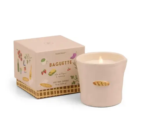 A Dopo Bistro French Baguette Ceramic Candle - Rosemary Thyme