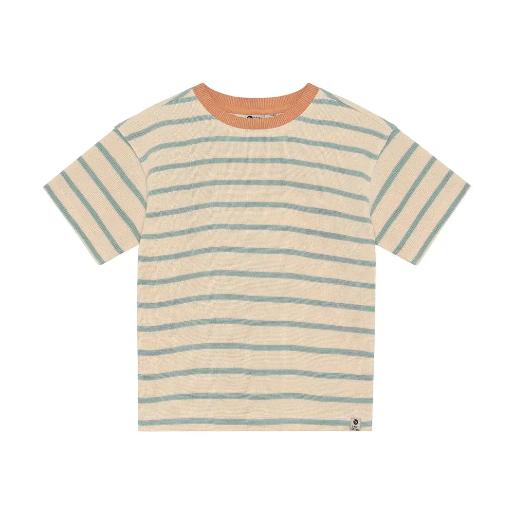 Daily7 Oversized T-shirt Stripe - Sandshell