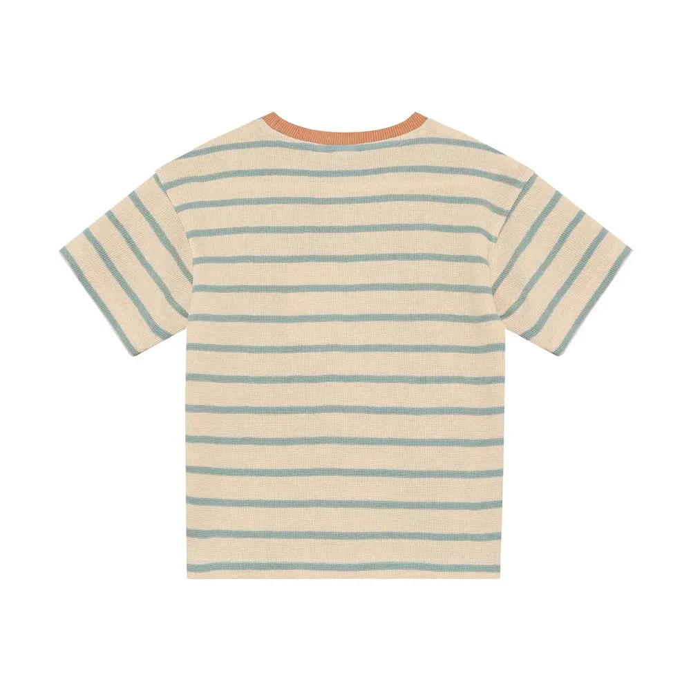 Daily7 Oversized T-shirt Stripe - Sandshell