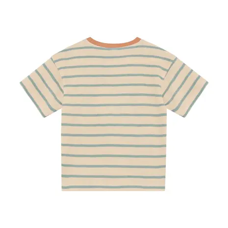 Daily7 Oversized T-shirt Stripe - Sandshell