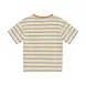 Daily7 Oversized T-shirt Stripe - Sandshell