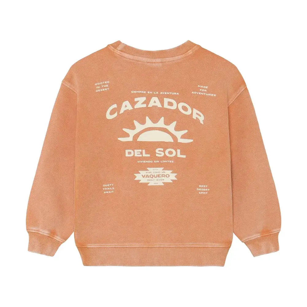 Daily7 Oversized Sweater Backprint - Sandstone