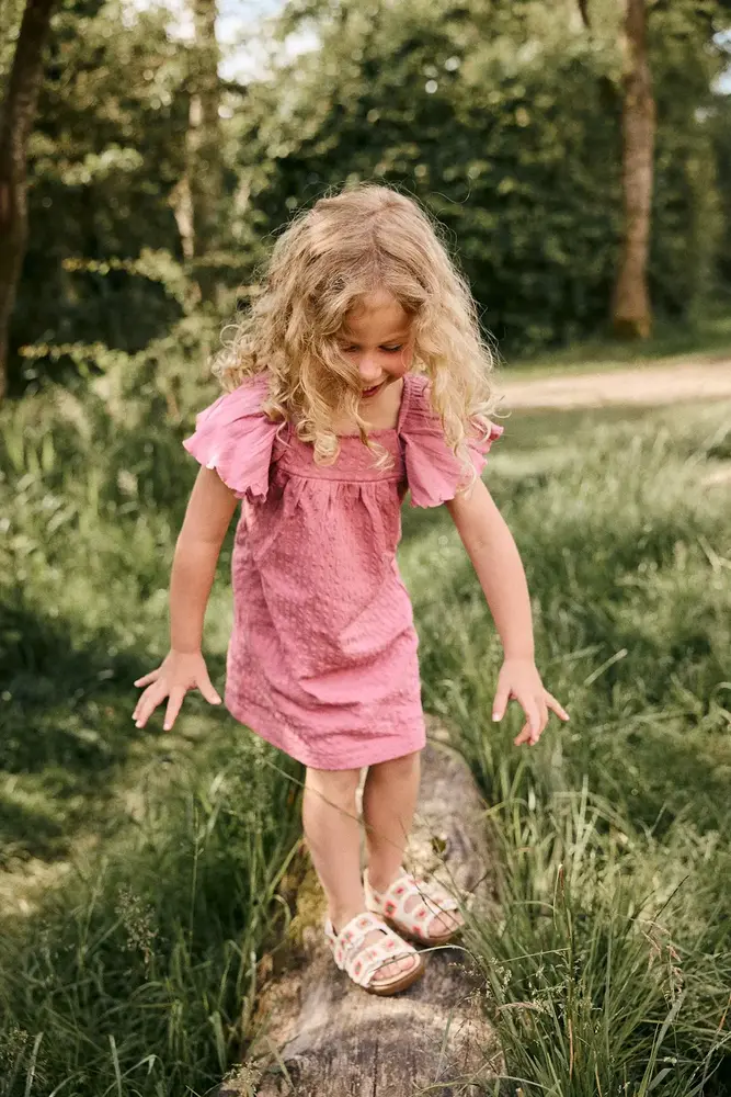 Daily7 Dress Wide Sleeve  - Heather Rose