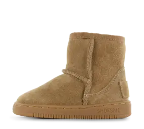 Shoesme Cognac bootie met fluffy voering