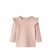 Lil' Atelier Thora Hyk LS Slim Top – Cameo Rose