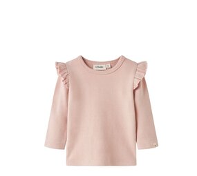 Lil' Atelier Thora Hyk LS Slim Top – Cameo Rose