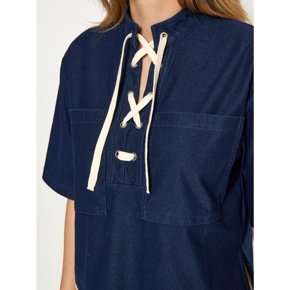 Peppercorn Naddie Blouse - Dark Denim