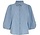 Nuisa Puff Sleeve Shirt - Mid Blue Denim
