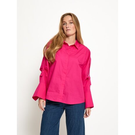Peppercorn Narina Shirt - Fuchsia Fedora