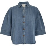 Peppercorn Noèlle Denim Shirt - Mid Blue Denim