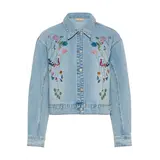 Culture Tiala Aniceta Embroidery Jacket - Light Blue Wash