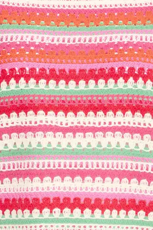 ICHI Bandie Pullover - Multicolor Stripe Azalea