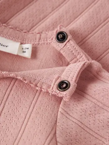 Lil' Atelier Falina SS Body Dress - Misty Rose