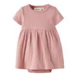 Lil' Atelier Falina SS Body Dress - Misty Rose