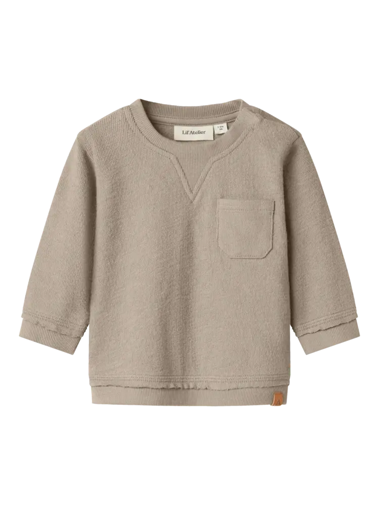Lil' Atelier Dias LS NR Sweat - Oxford Tan