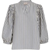 Peppercorn Ninka Blouse - Whitecap Grey Stripe