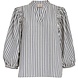 Peppercorn Ninka Blouse - Whitecap Grey Stripe