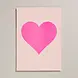 Petra Boase Risograph Print A4 - Pink Heart