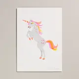 Petra Boase Risograph Print A4 - Unicorn