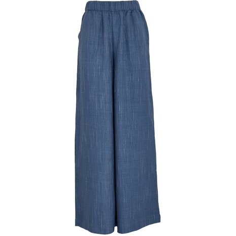 Peppercorn Gaby Pinstripe Pant - Mid Blue Denim