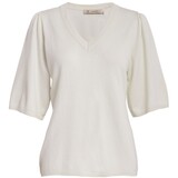 Peppercorn Glenda Short Sleeve Knit - Gardenia