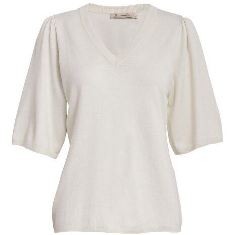 Peppercorn Glenda Short Sleeve Knit - Gardenia Peppercorn Glenda Short Sleeve Knit - Gardenia