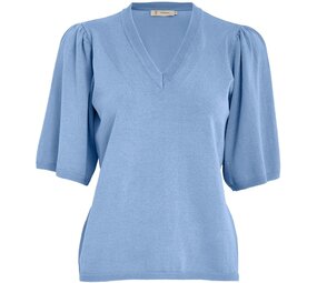 Peppercorn Glenda Short Sleeve Knit - Cornflower Blue Peppercorn Glenda Short Sleeve Knit - Cornflower Blue