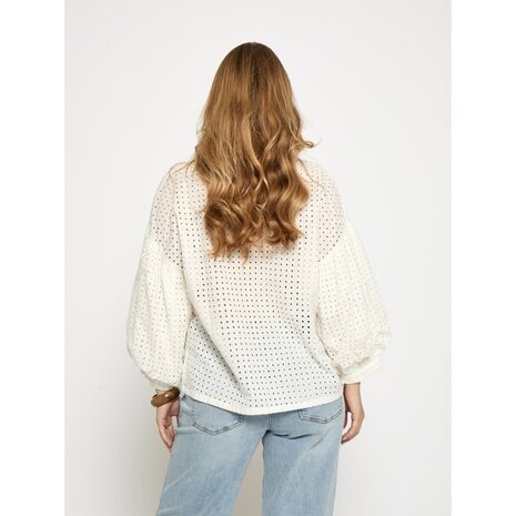 Peppercorn Nanett Shirt - Cloud Dancer