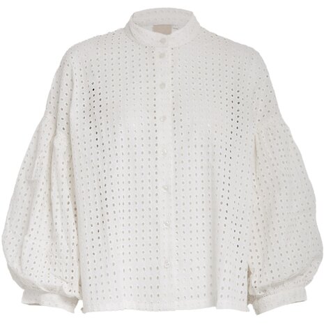 Peppercorn Nanett Shirt - Cloud Dancer