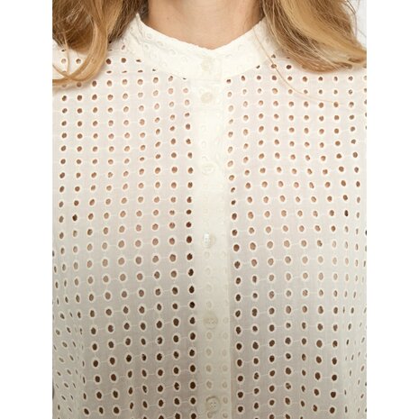 Peppercorn Nanett Shirt - Cloud Dancer