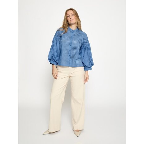 Peppercorn Nanett Shirt - Cornflower Blue