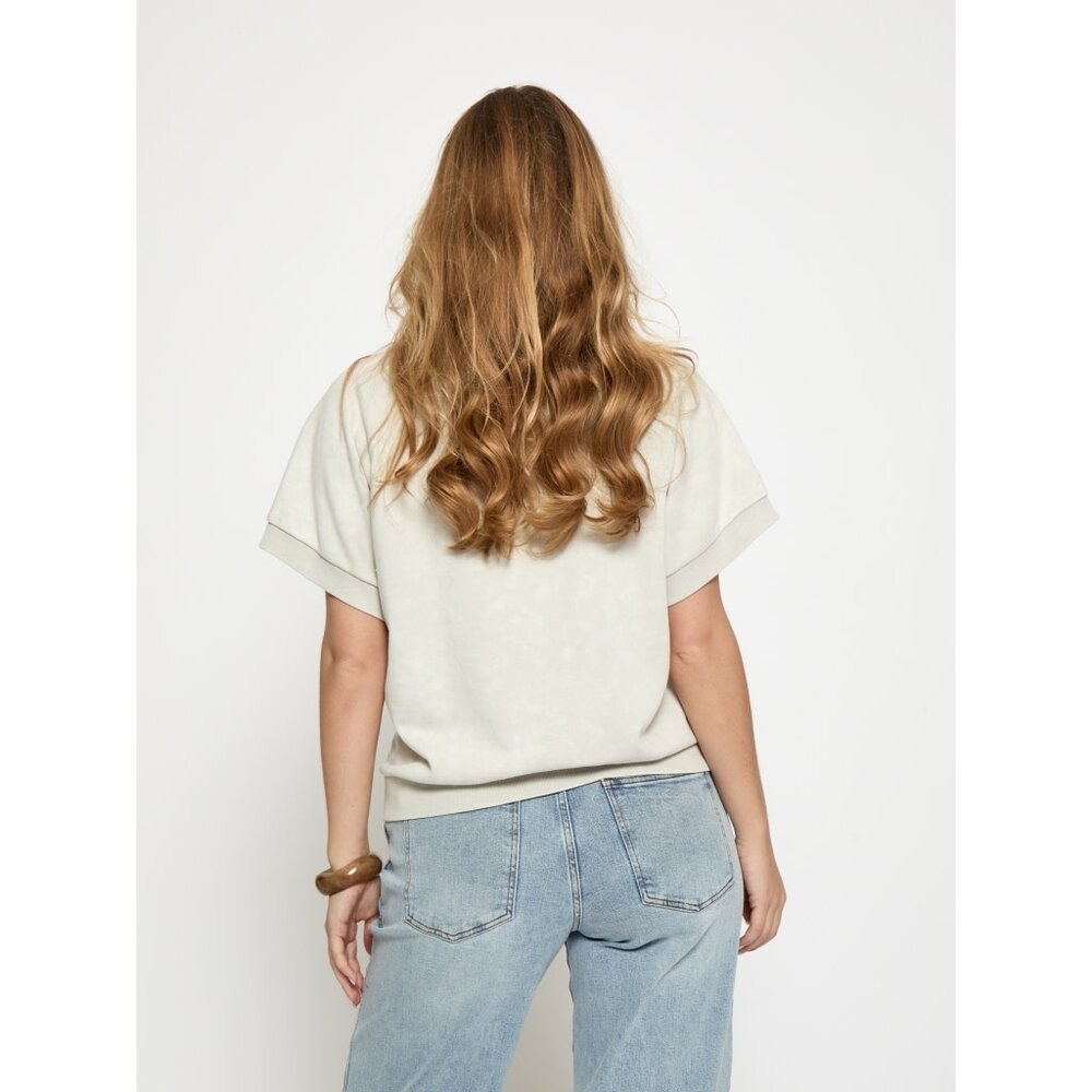 Peppercorn Nicia Oversized Top - Whitecap Creme