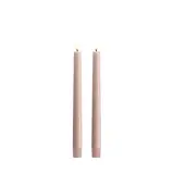 Uyuni LED taper candle 2,3x25, Smooth, 2-pack Rose Powder