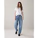 Summum Woman Jeans cocoon leg Vintage cotton twill - Vintagebluedenim Summum Woman Jeans cocoon leg Vintage cotton twill - Vintagebluedenim