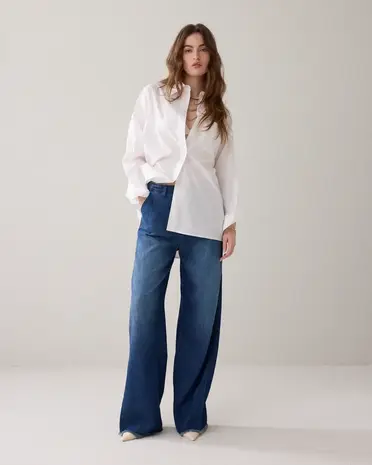 Summum Woman Jeans wide leg Soft flowy denim