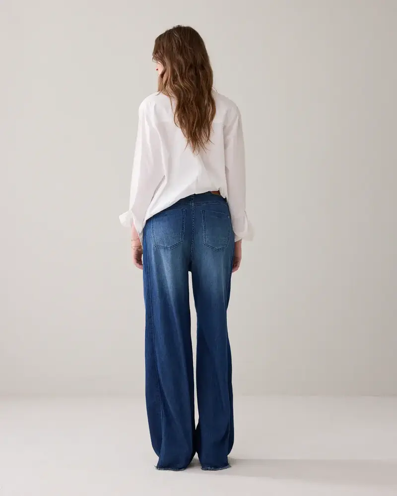 Summum Woman Jeans wide leg Soft flowy denim