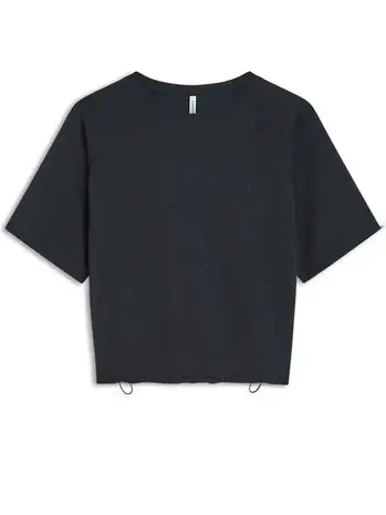 Summum Woman Top Boxy tee sparkle - Midnightblue Summum Woman Top Boxy tee sparkle - Midnightblue