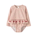 Lil' Atelier Finley LS Swimsuit - Misty Rose