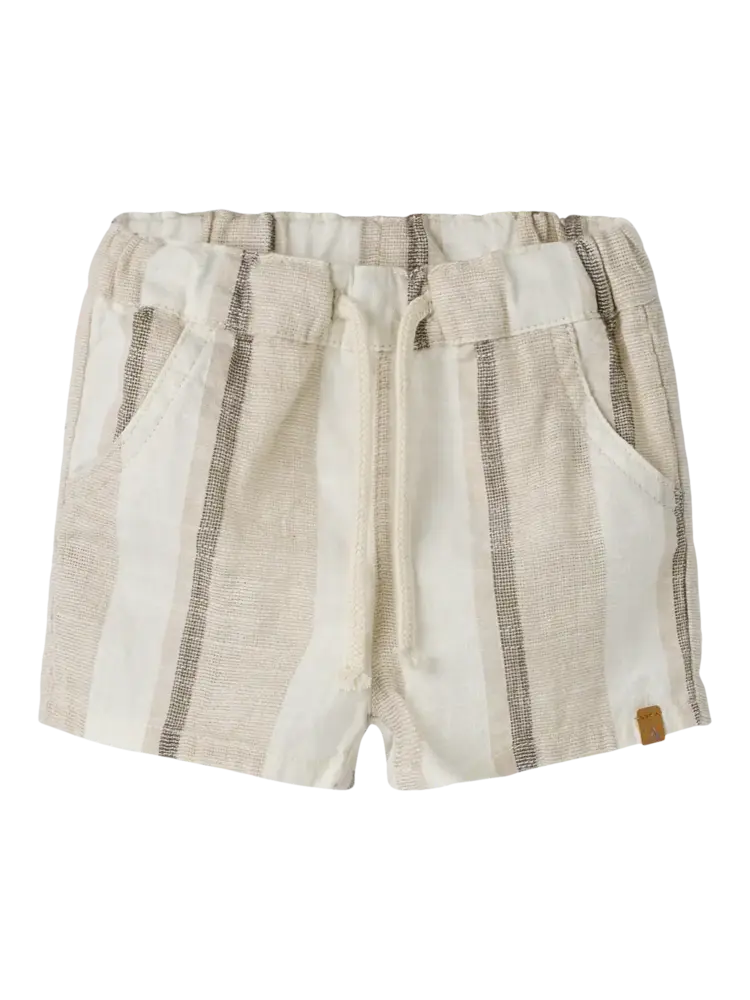 Lil' Atelier Fibert Loose Shorts - Coconut Milk