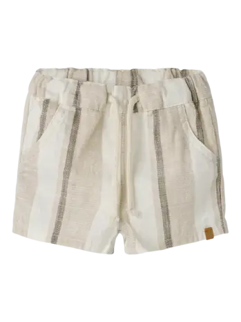 Lil' Atelier Fibert Loose Shorts - Coconut Milk