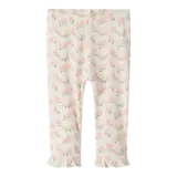 Lil' Atelier Gago KNY Slim Leggings - Coconut Milk Hydrangea