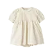 Lil' Atelier Flores SS Body Dress - Coconut Milk