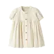 Lil' Atelier Flores SS Dress - Coconut Milk