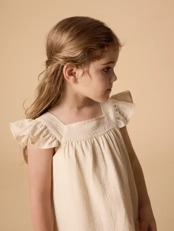 Lil' Atelier Folly Strap Loose Dress - Coconut Milk Sahara Sun Lil' Atelier Folly Strap Loose Dress - Coconut Milk Sahara Sun