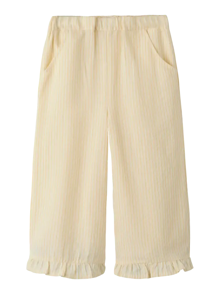 Lil' Atelier Folly Wide Pant - Coconut Milk Sahara Sun
