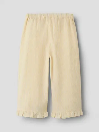 Lil' Atelier Folly Wide Pant - Coconut Milk Sahara Sun