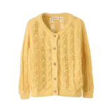 Lil' Atelier Fea LS Knit Card - Sahara Sun