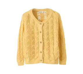 Lil' Atelier Fea LS Knit Card - Sahara Sun