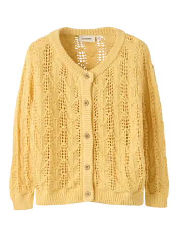 Lil' Atelier Fea LS Knit Card - Sahara Sun