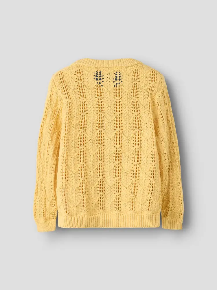 Lil' Atelier Fea LS Knit Card - Sahara Sun